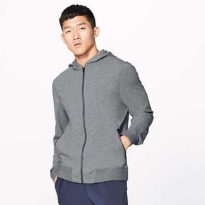 Lululemon Men Cross Cut Hoodie Heather Grey Sz: L NWT